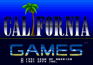 Заставка игры California Games